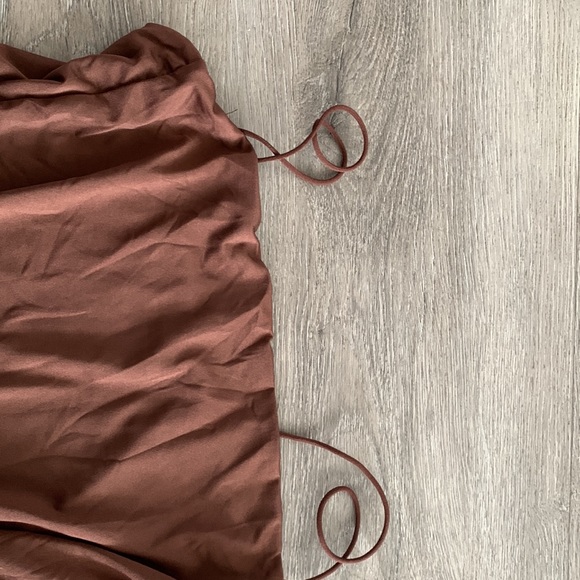 Brown spaghetti strap bodysuit - Picture 3 of 4